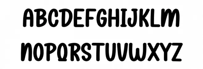 School Holidays خط أحرف صغيرة