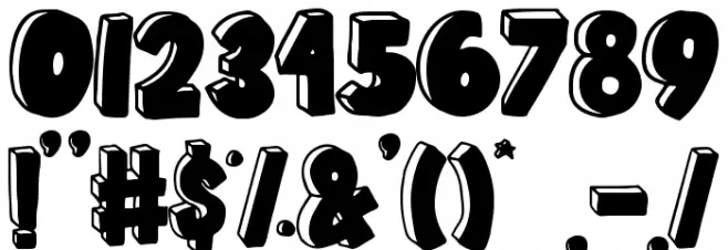 School Mania Font Alte caractere