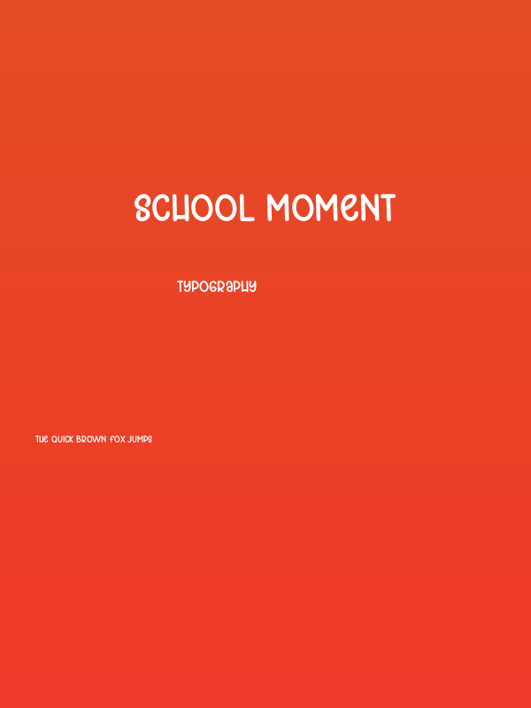 School Moment Poster