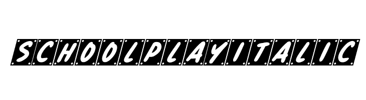 School Play Italic फ़ॉन्ट