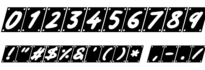 School Play Italic Font OTHER CHARS