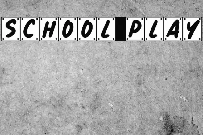 School Play Font examples