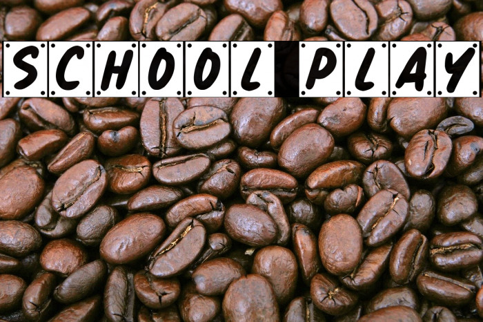 School Play Font examples