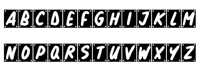 School Play Font LOWERCASE