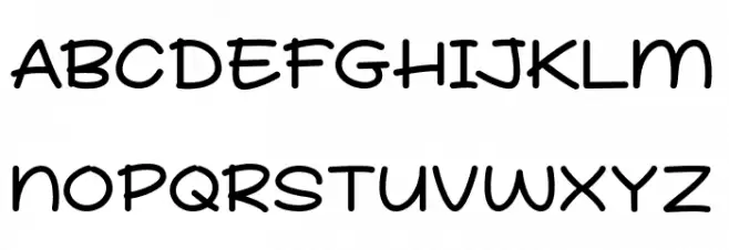 School Story Font UPPERCASE