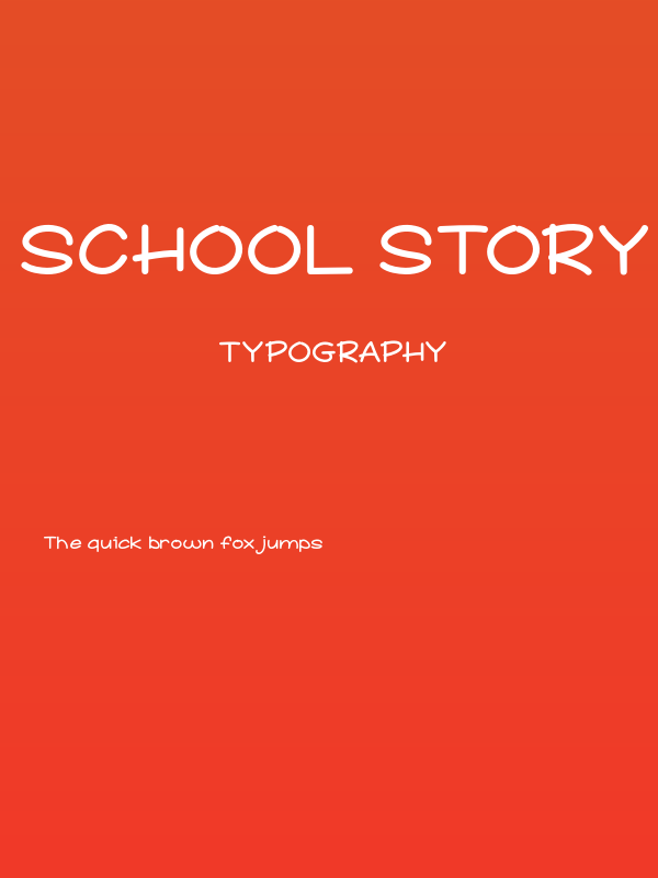 School Story Poster