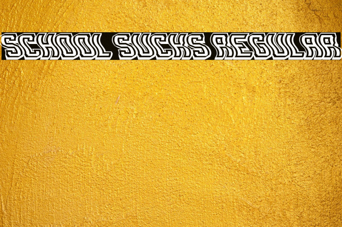 School Sucks Regular Example 3