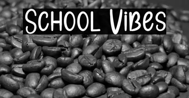 School Vibes Fonte examples