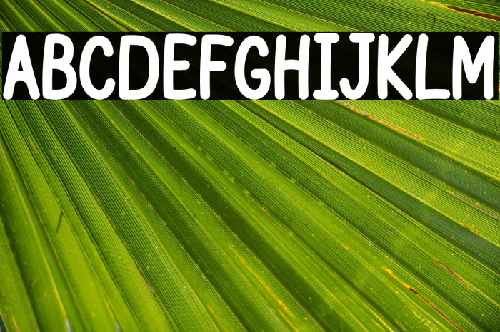 School Yard Caratteri examples