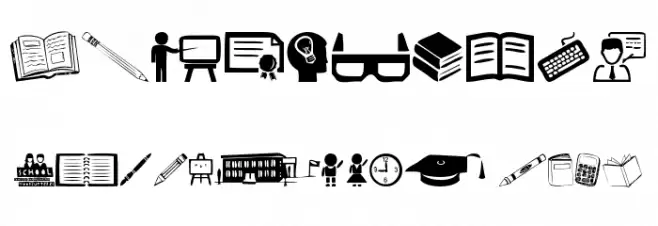 School Font OTHER CHARS