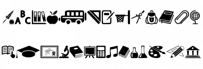 School Schriftart Groß