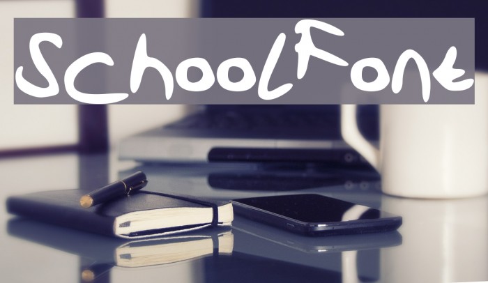 SchoolFont Font examples