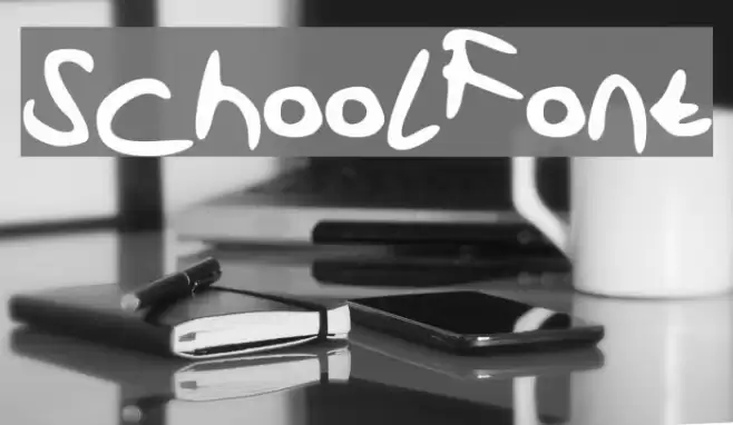 SchoolFont Font examples