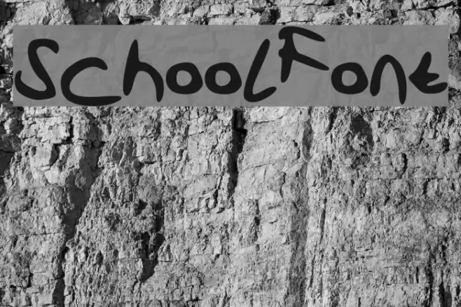 SchoolFont Font examples