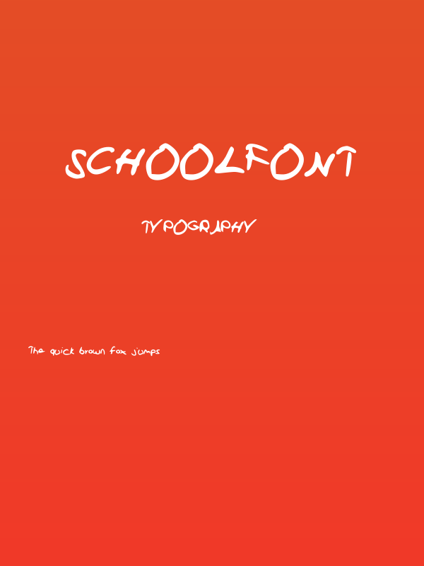 SchoolFont Poster