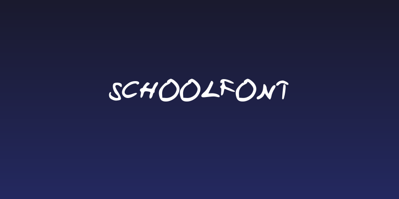 SchoolFont Social Header