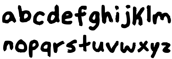 SchoolGirlVH Regular Font LOWERCASE