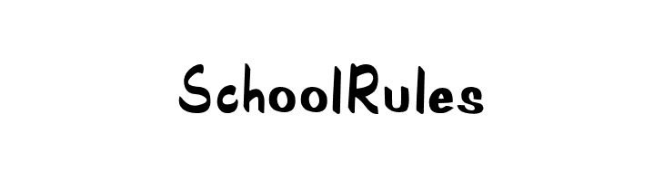 SchoolRules  Free Fonts Download