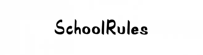 SchoolRules  नि: शुल्क फ़ॉन्ट्स डाउनलोड