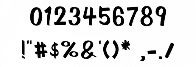 SchoolRules Font OTHER CHARS