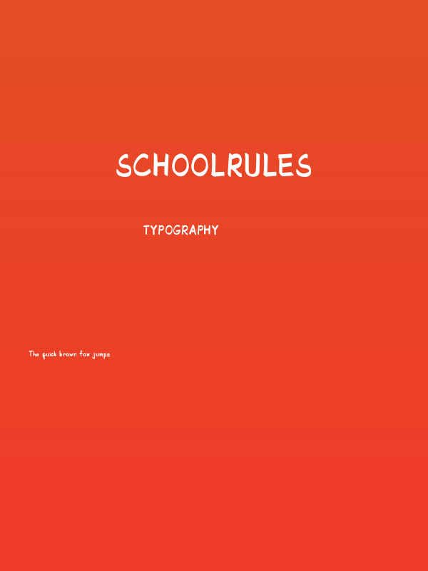 SchoolRules Poster