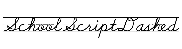 SchoolScriptDashed Font
