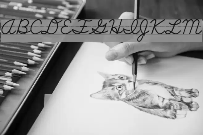 SchoolScriptDashed خط examples