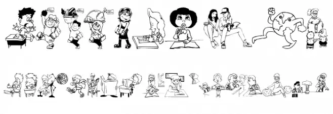 SchoolStuff Font OTHER CHARS