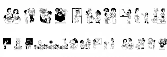 SchoolTime Font OTHER CHARS