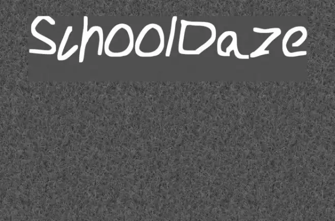 School_Daze Font examples