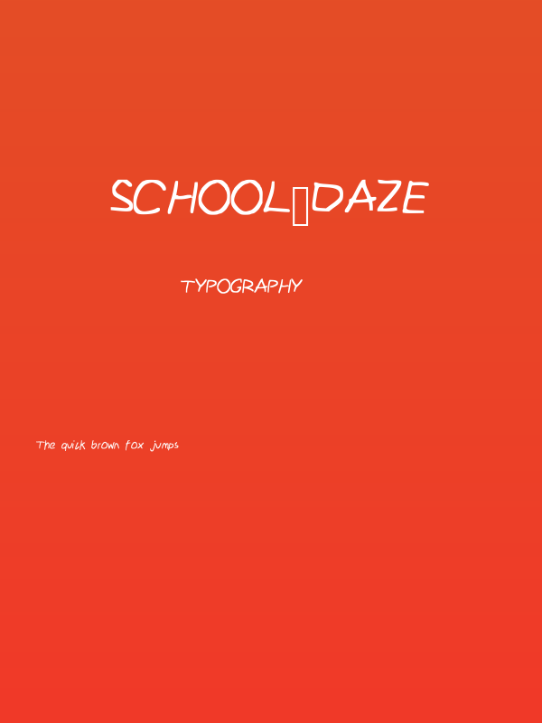 School_Daze Poster