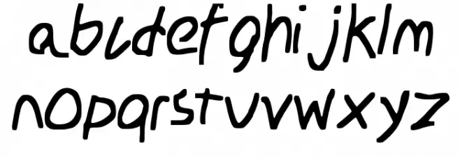 School_Daze Schriftart Kleinbuchstaben