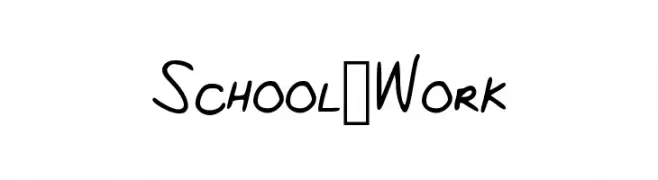 School_Work  नि: शुल्क फ़ॉन्ट्स डाउनलोड