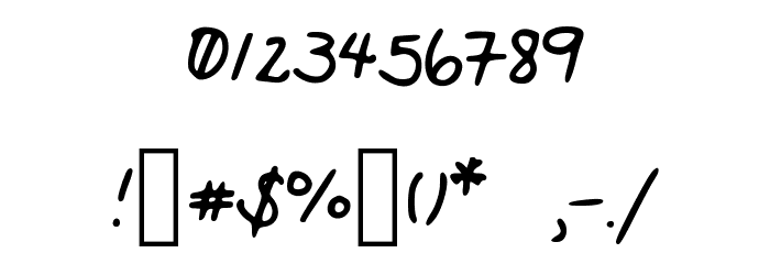 School_Work Font OTHER CHARS