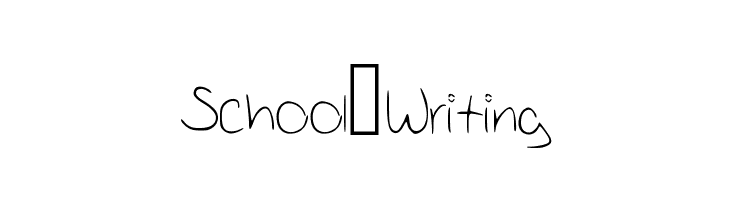 School_Writing  免费字体下载