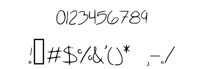 School_Writing Font OTHER CHARS
