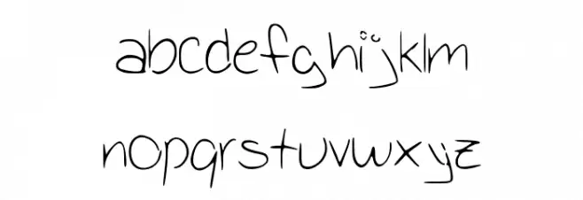 School_Writing फ़ॉन्ट लोअरकेस