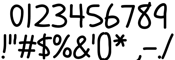 Schoolbell Font OTHER CHARS