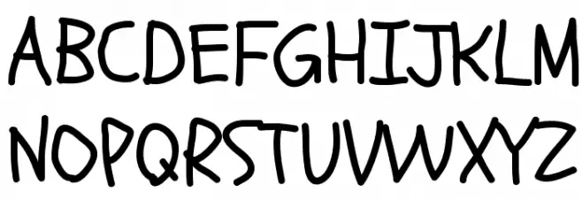Schoolbell Schriftart Groß