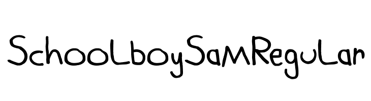 Schoolboy Sam Regular  Descarca Fonturi Gratis