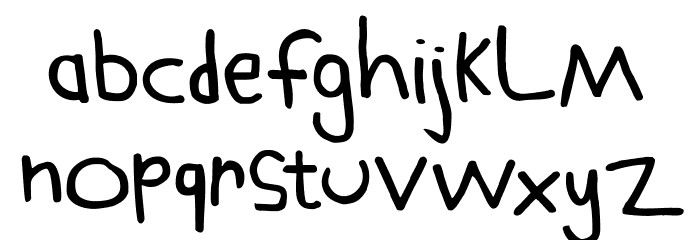Schoolboy Sam Regular Font LOWERCASE