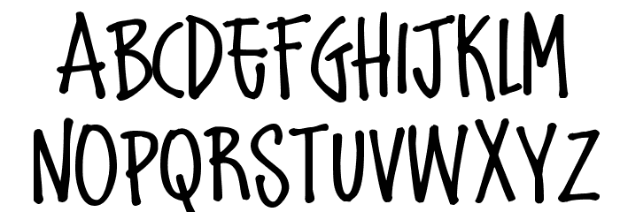 Schoolbully Font LOWERCASE