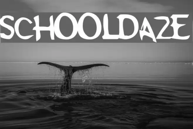 Schooldaze Font examples