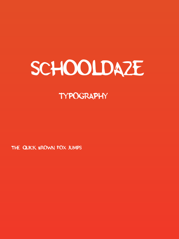 Schooldaze Poster