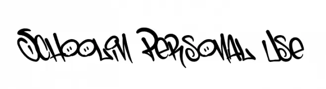 Schoolin Personal Use  フリーフォントのダウンロード