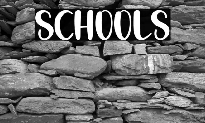 Schools Font examples
