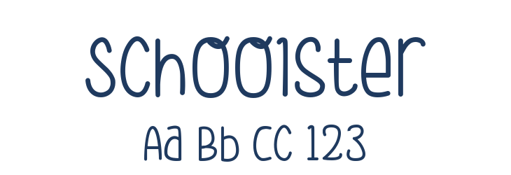 Schoolster Font Preview