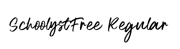 SchoolystFree-Regular  font caratteri gratis