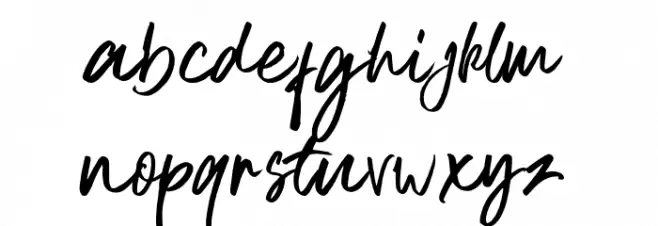 SchoolystFree-Regular Font LOWERCASE