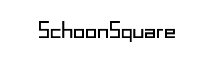 SchoonSquare  Descarca Fonturi Gratis